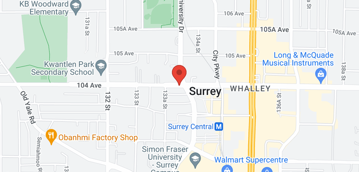 map of 3306 13398 104 AVENUE